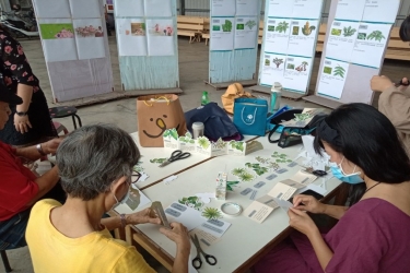 應用參與美學促成原住民社區創意老化-巴宰美學工坊之植物摺頁DIY